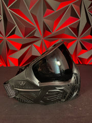 Used Bunker King CMD Paintball Mask - Black Ninja w/ Spare Lens and Soft Goggle Bag