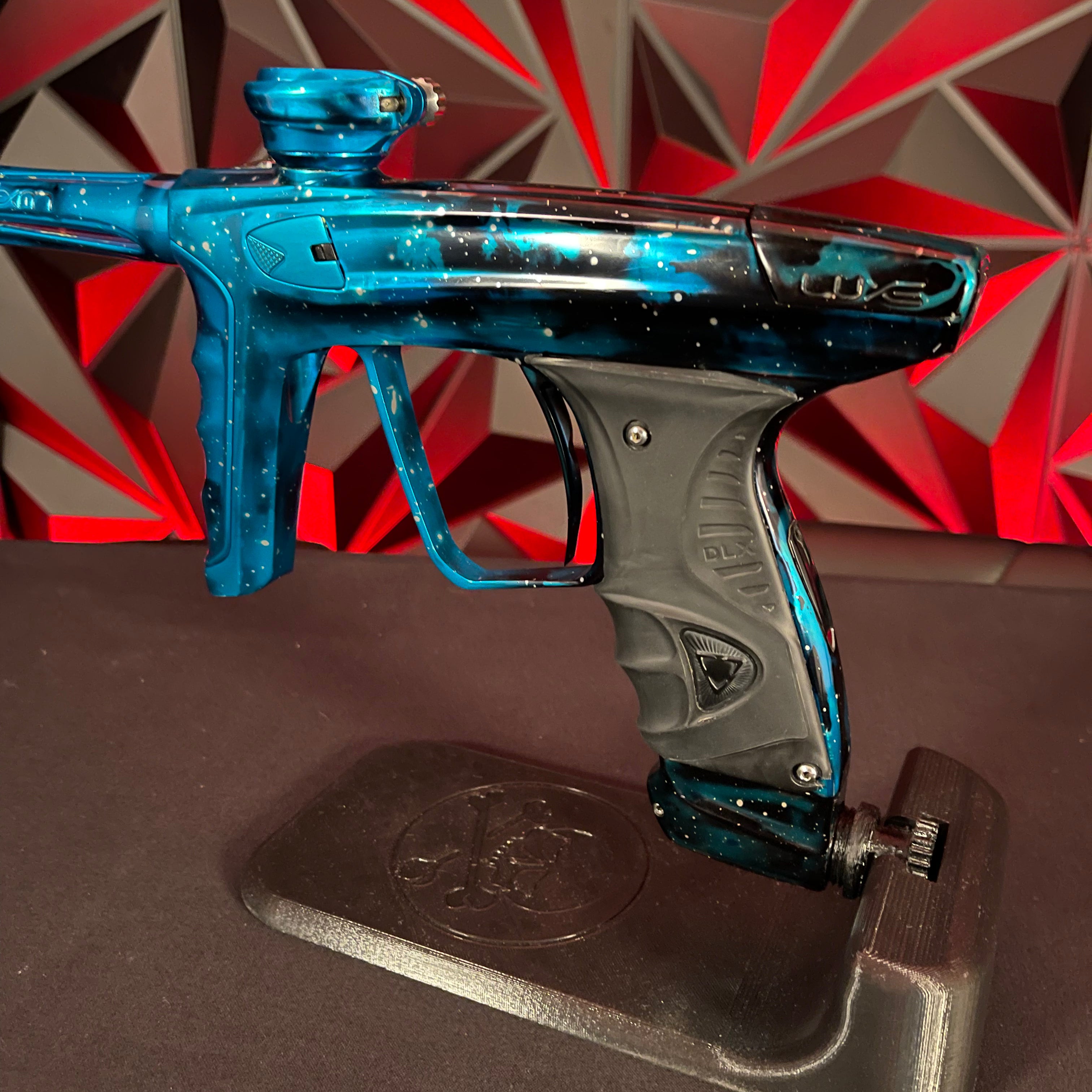 Used DLX Luxe X Paintball Gun - LE Gloss Blue Galaxy