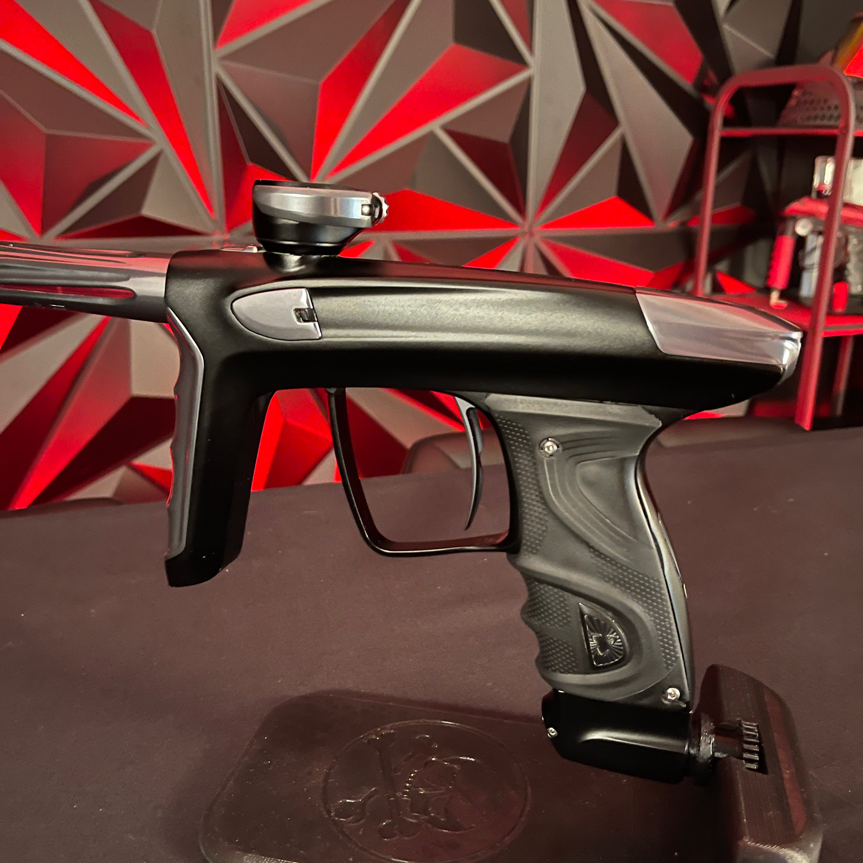 Used DLX Luxe TM40 Paintball Gun - Dust Black / Polished Pewter w/ 2 Extra triggers