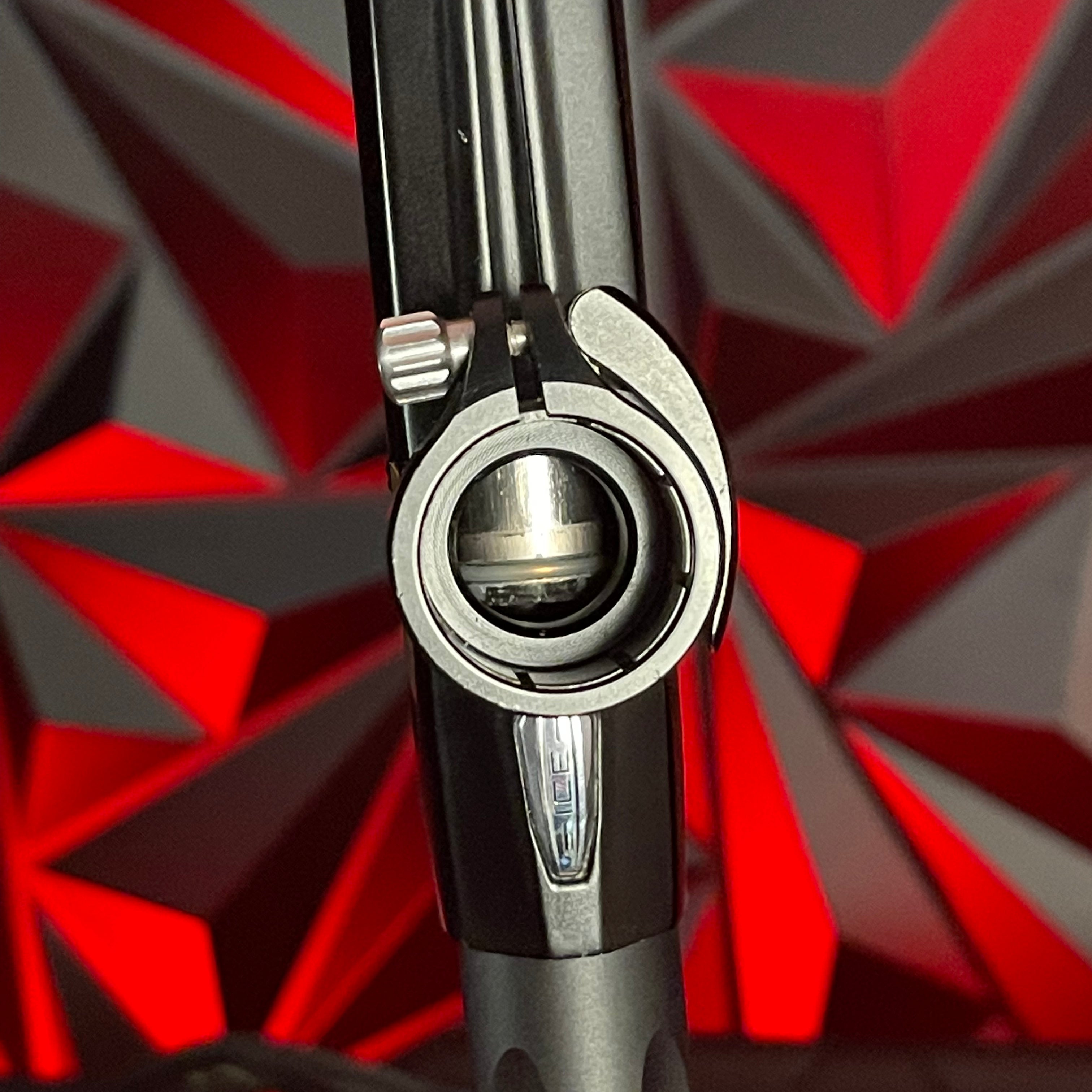 Used DLX Luxe Ice Paintball Gun - Dust Black / Polished Gold w/ Exalt Marker Case