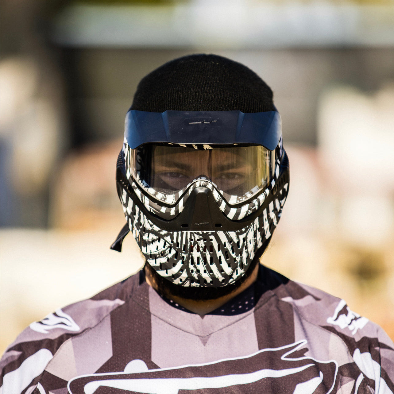 JT Proflex Paintball Mask - LE Zebra w/ Clear Lens ONLY