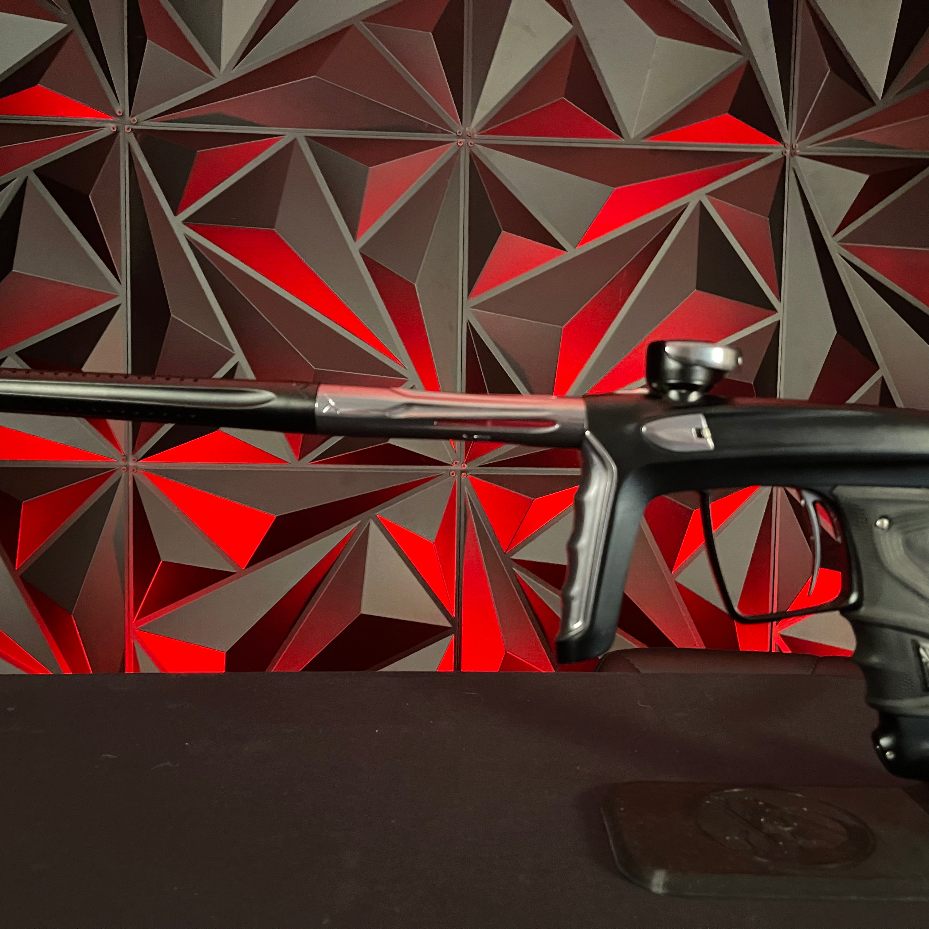 Used DLX Luxe TM40 Paintball Gun - Dust Black / Polished Pewter w/ 2 Extra triggers