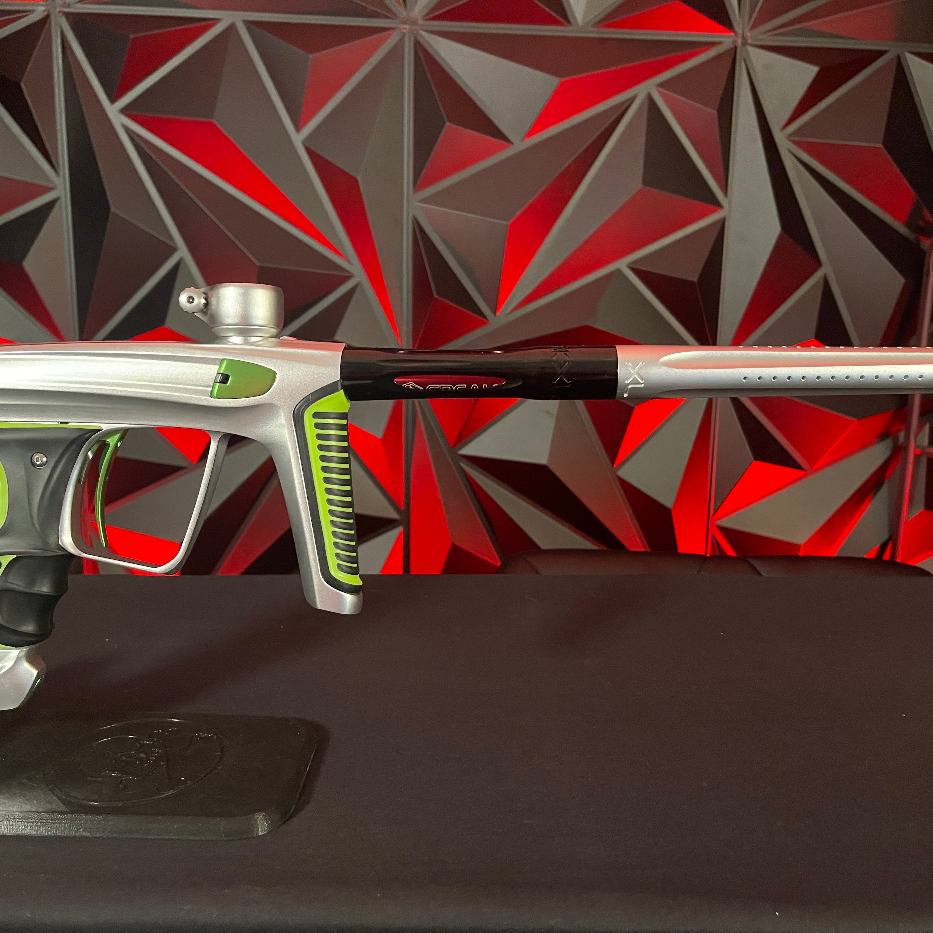 Used DLX Luxe X Paintball Gun - White/Green