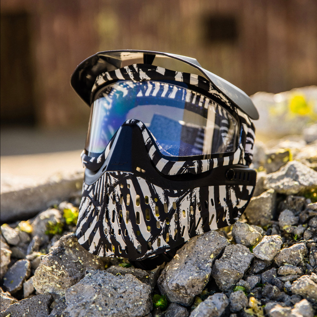JT Proflex Paintball Mask - LE Zebra w/ Clear Lens ONLY