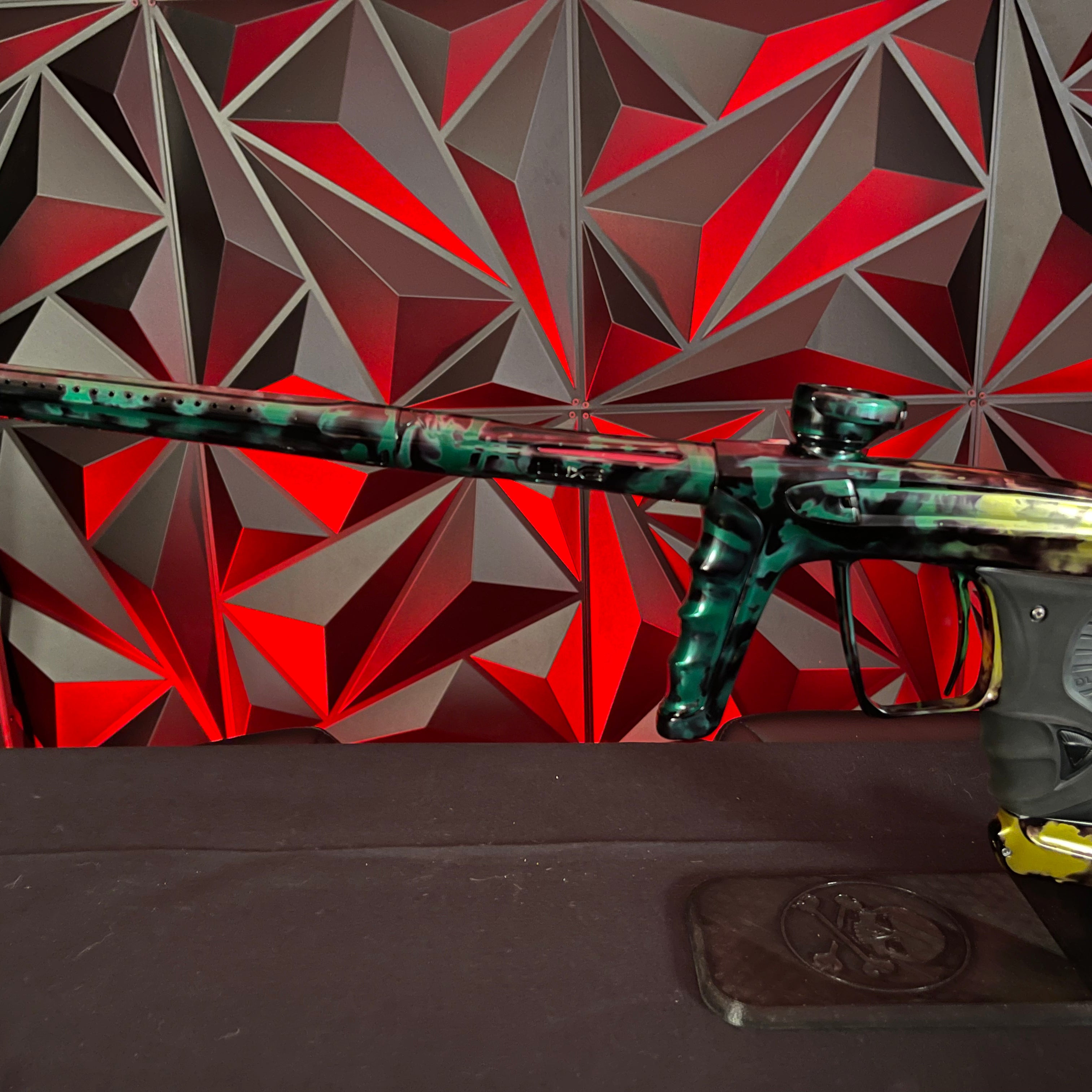 Used DLX Luxe X Paintball Gun - Green Acid Wash