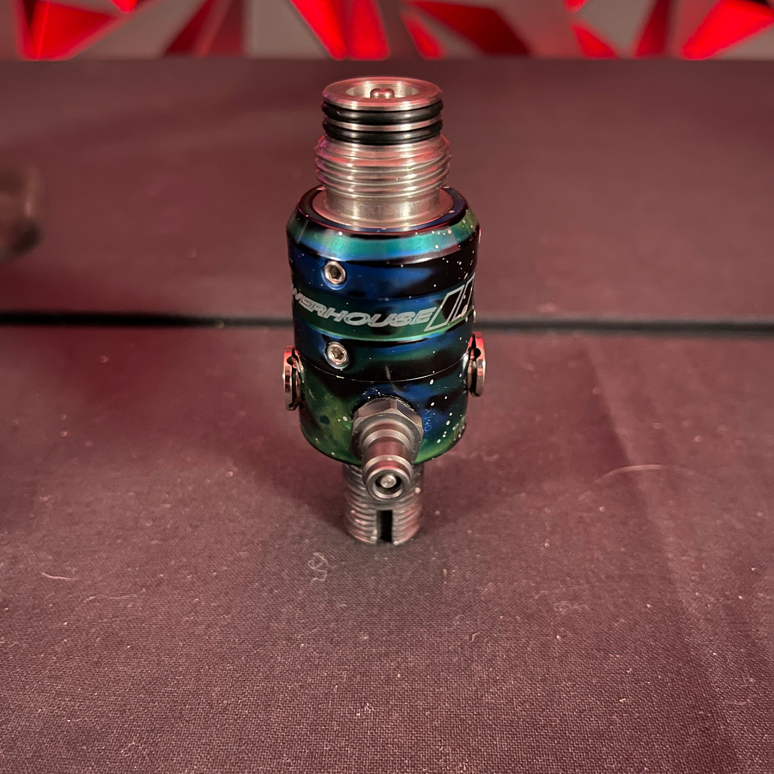 Used DLX Luxe TM40 Paintball Gun - LE Polished Pink Nebula w/ Matching Mech Frame and Powerhouse Reg