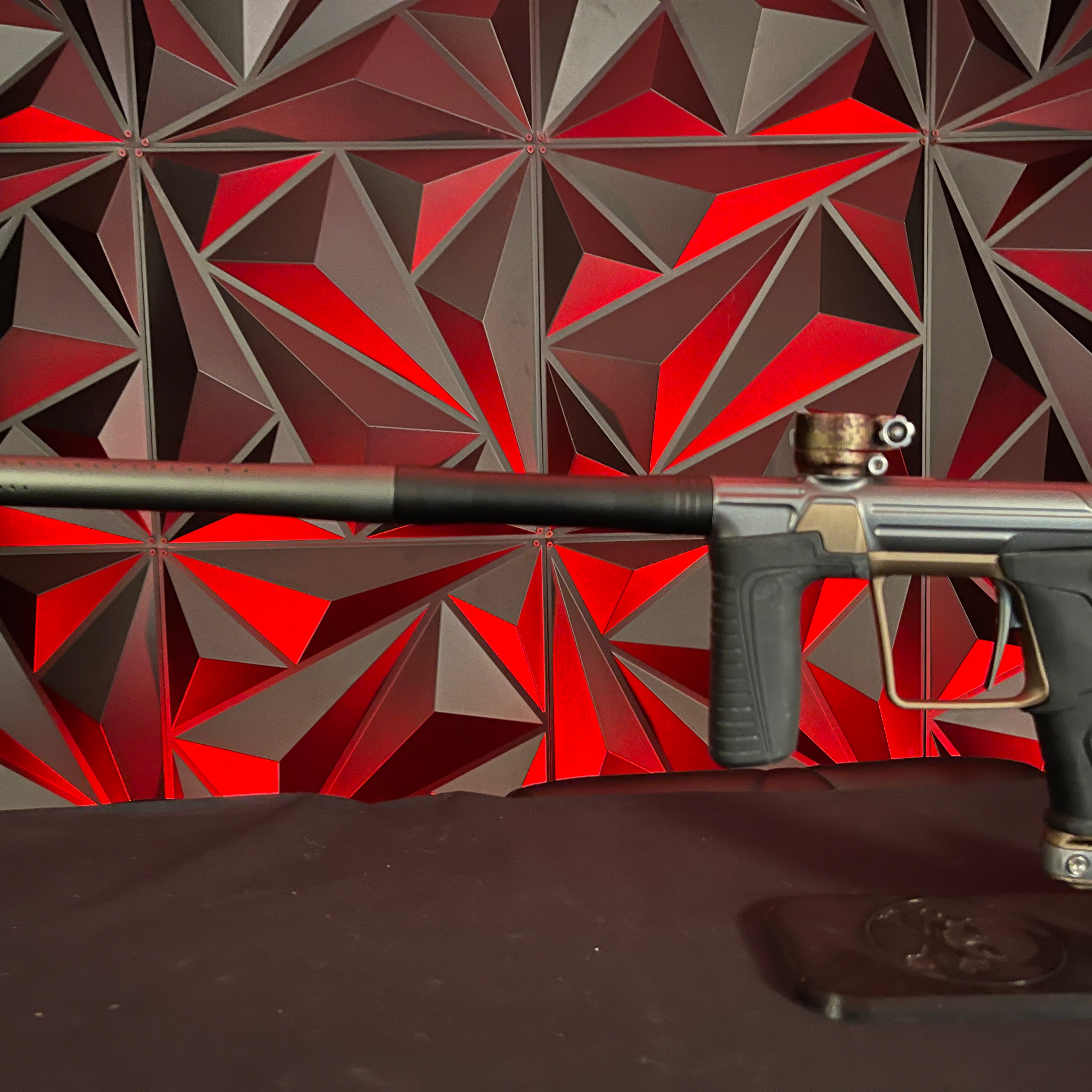 Used Planet Eclipse Gtek 170R Paintball Gun - Grey/Earth w/ s63 3 Piece Barrel with PWR Insert