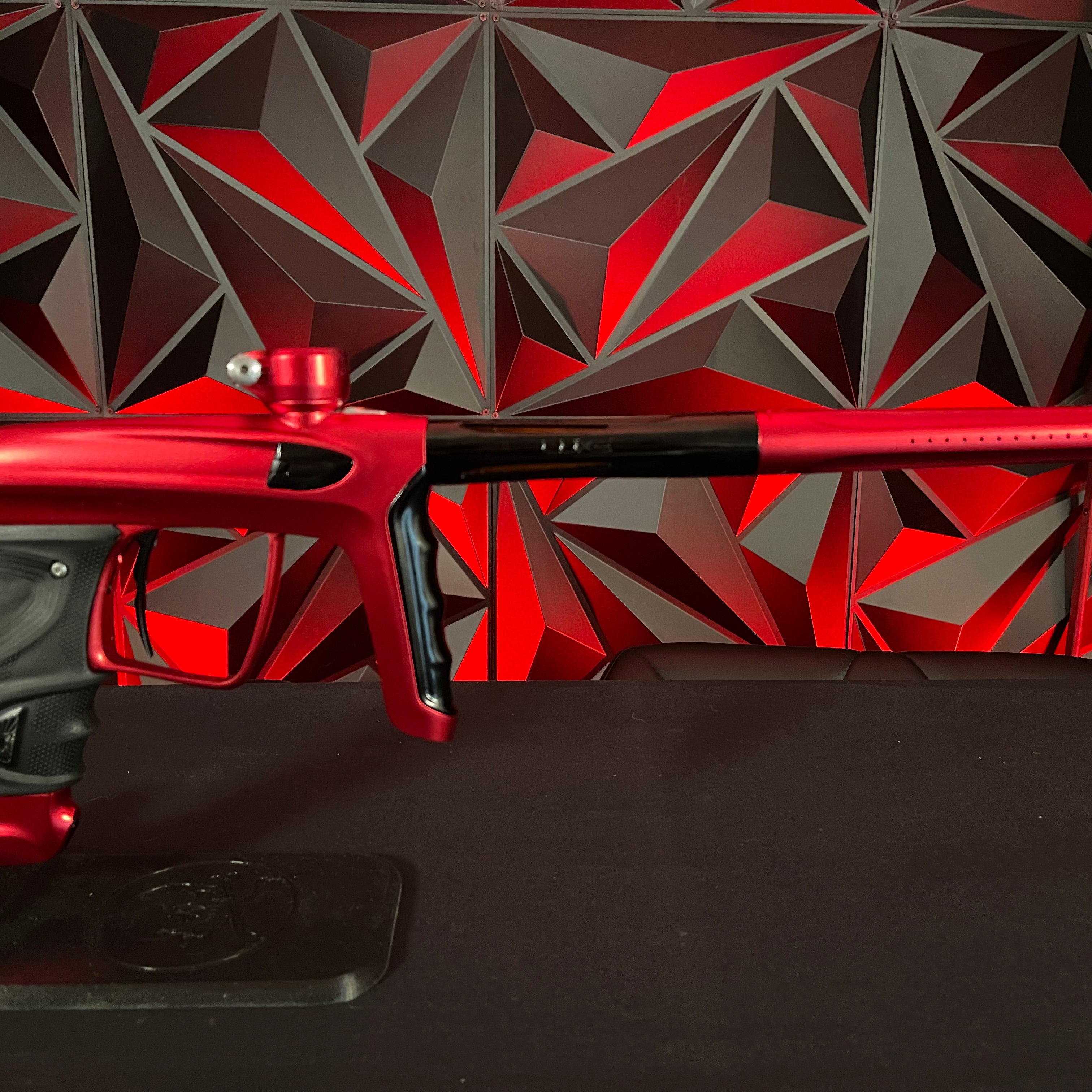 Used DLX Luxe TM40 Paintball Gun- Dust Red/Polished Black