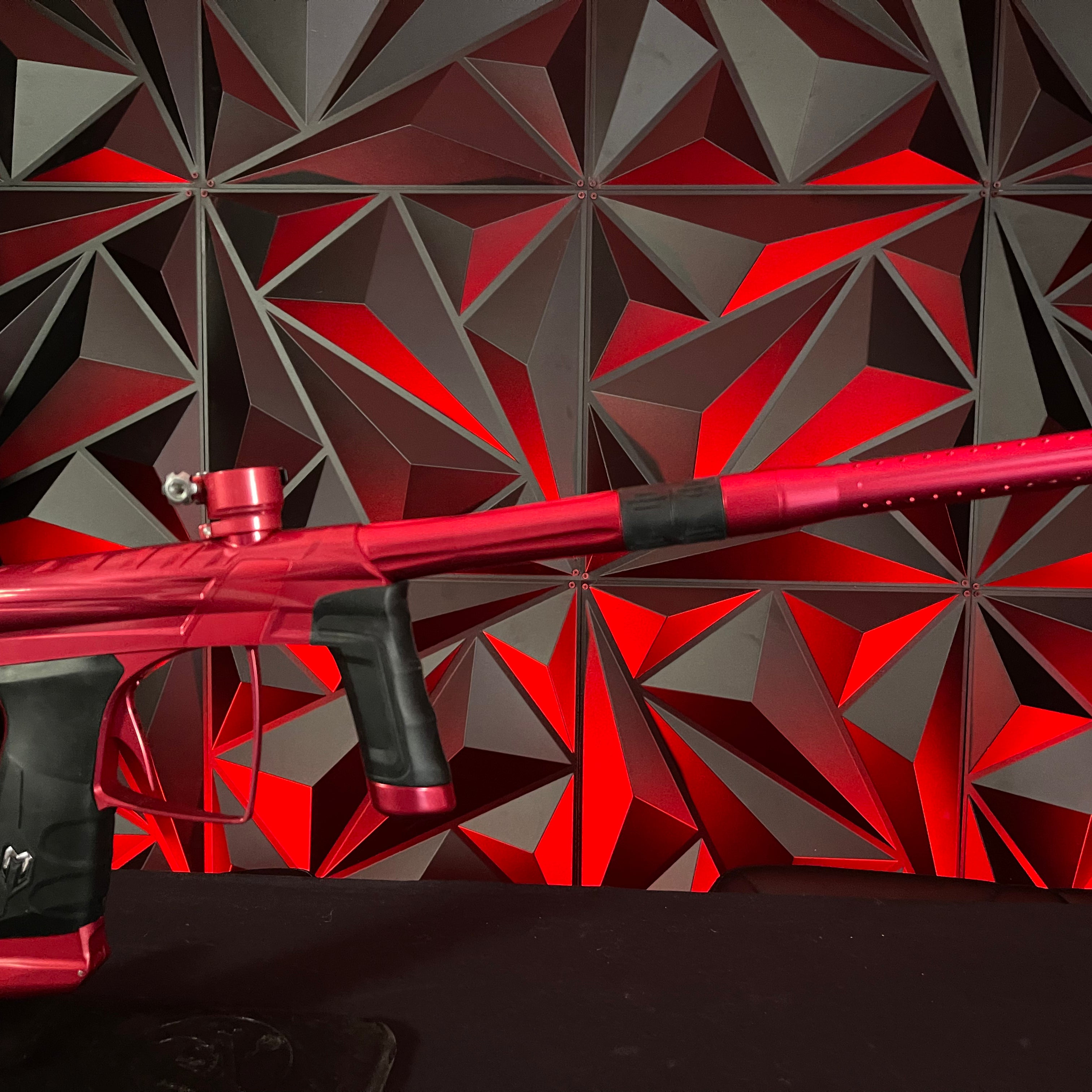 Used MacDev Prime XTS Paintball Gun - Gloss Red w/2 Shift 3 Inserts