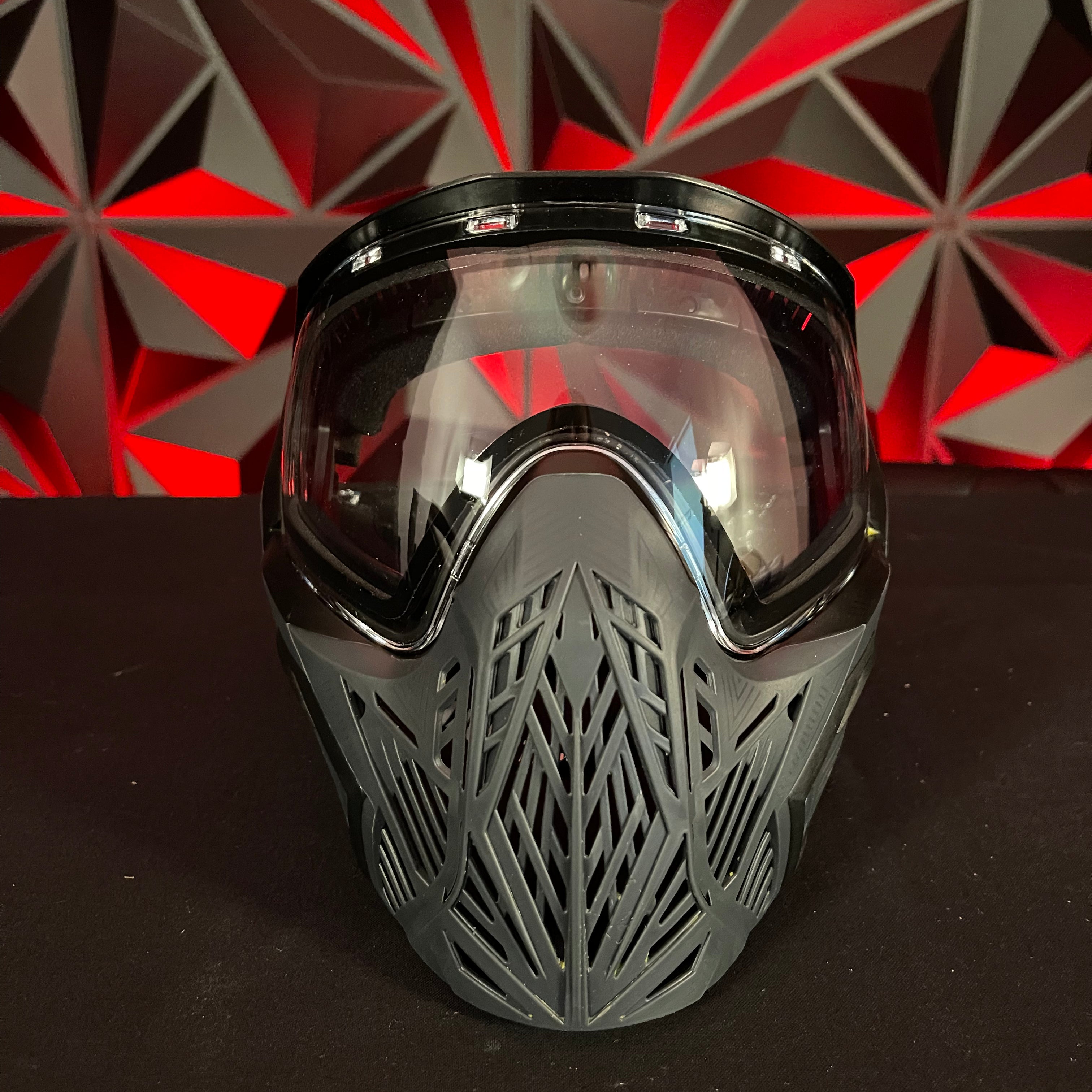 Used Bunker Kings CMD Paintball Mask - Black Carbon w/ HK Army Goggle Case