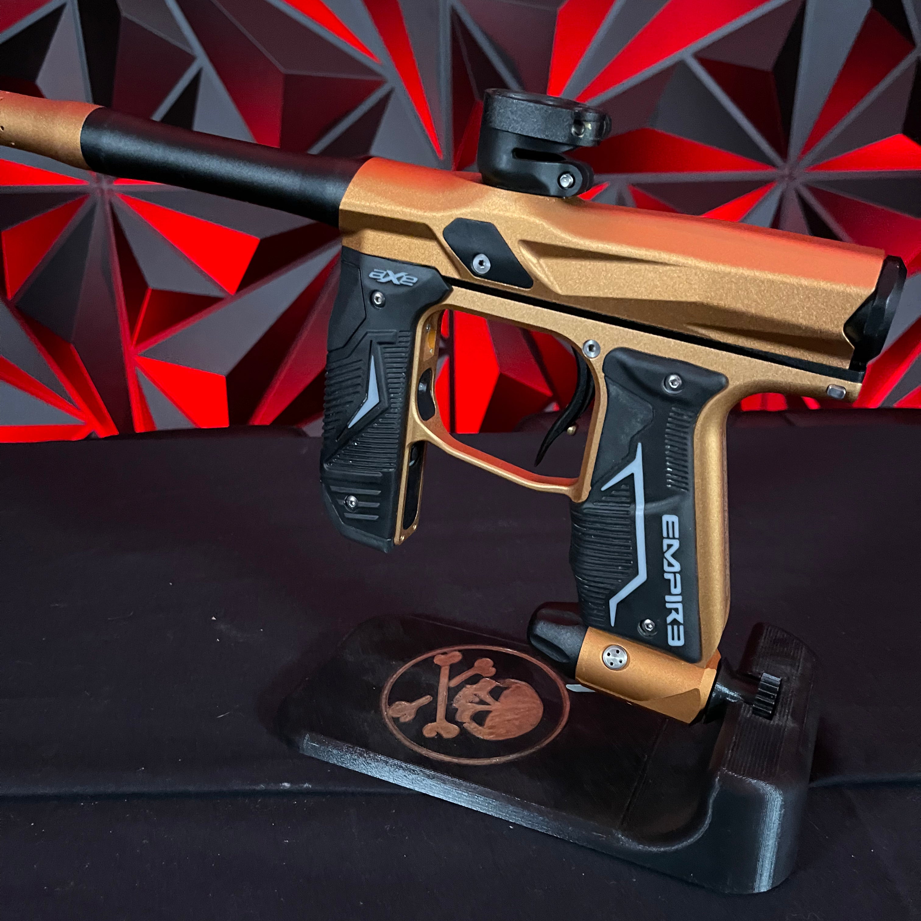 Used Empire Axe 2.0 Paintball Gun - Dust Orange / Dust Black w/ HK Army Exo Case 2.0