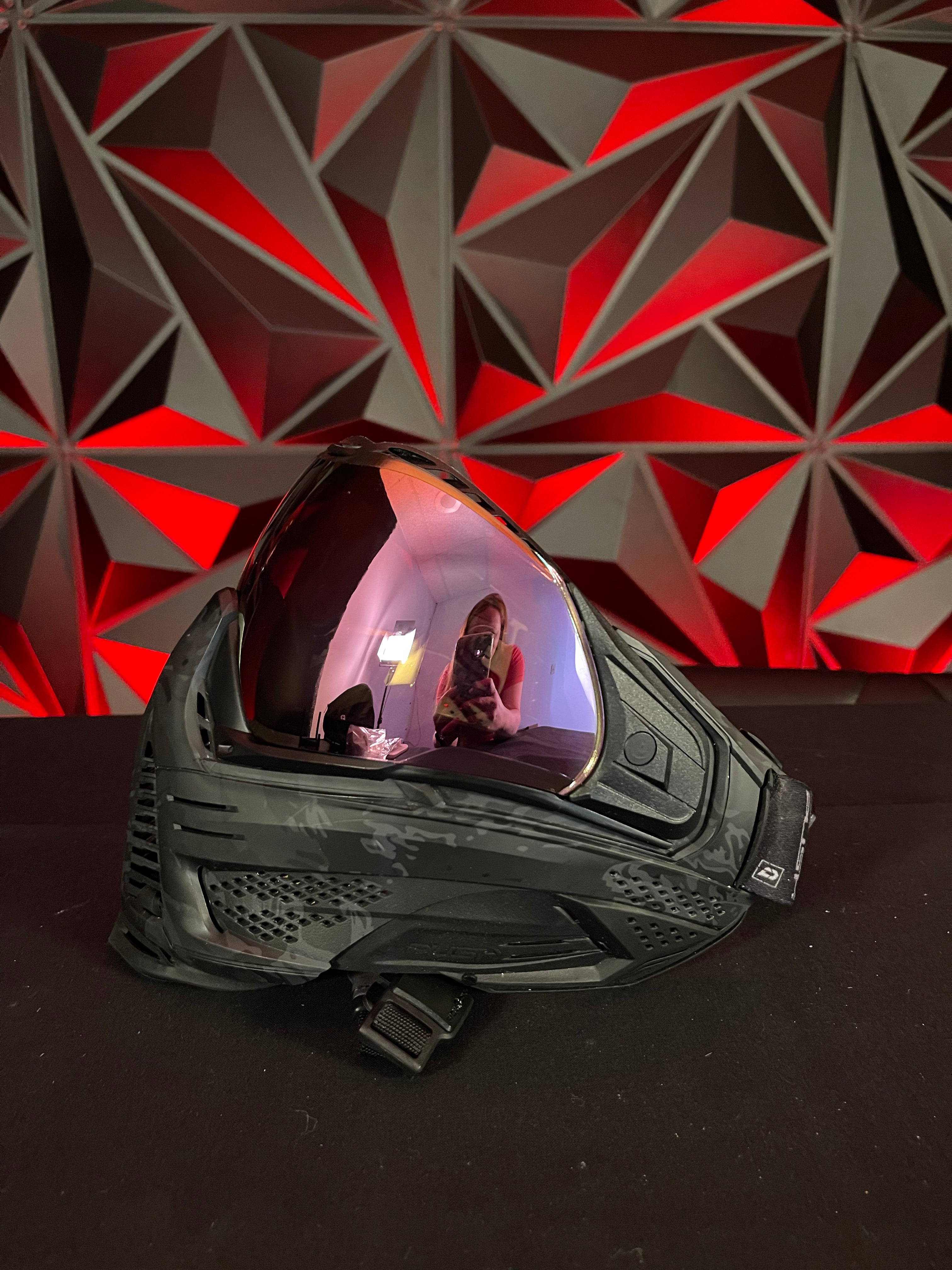 Used Push Unite Paintball Mask - Black Camo