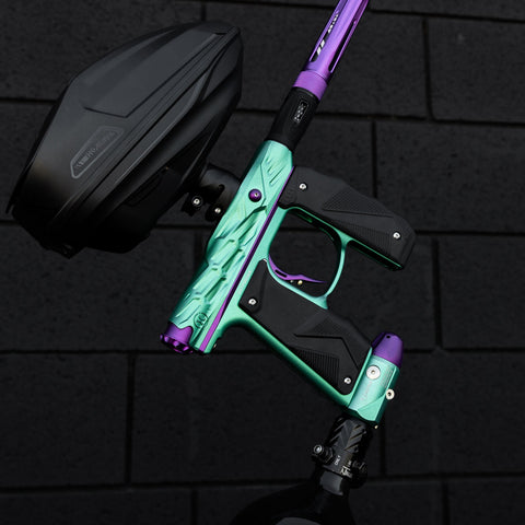 HK Army Hive Mini GS Paintball Gun w/ LAZR Barrel - Teal/Purple