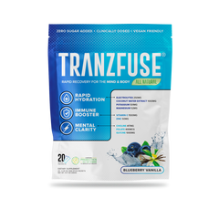 Tranzfuse Rapid Recovery Stick Packs - 20 Sticks Blueberry Vanilla