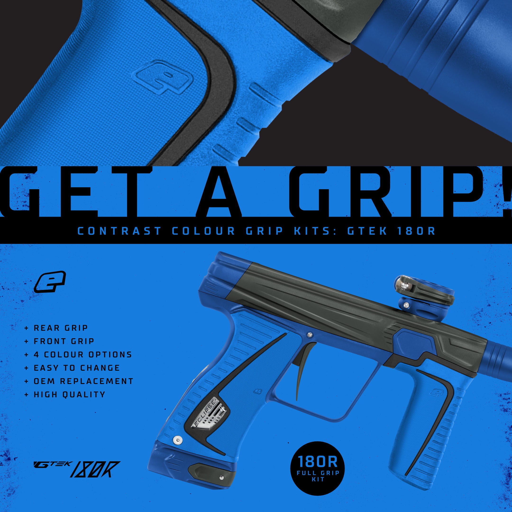 Planet Eclipse Gtek 180r Grip Kit - White