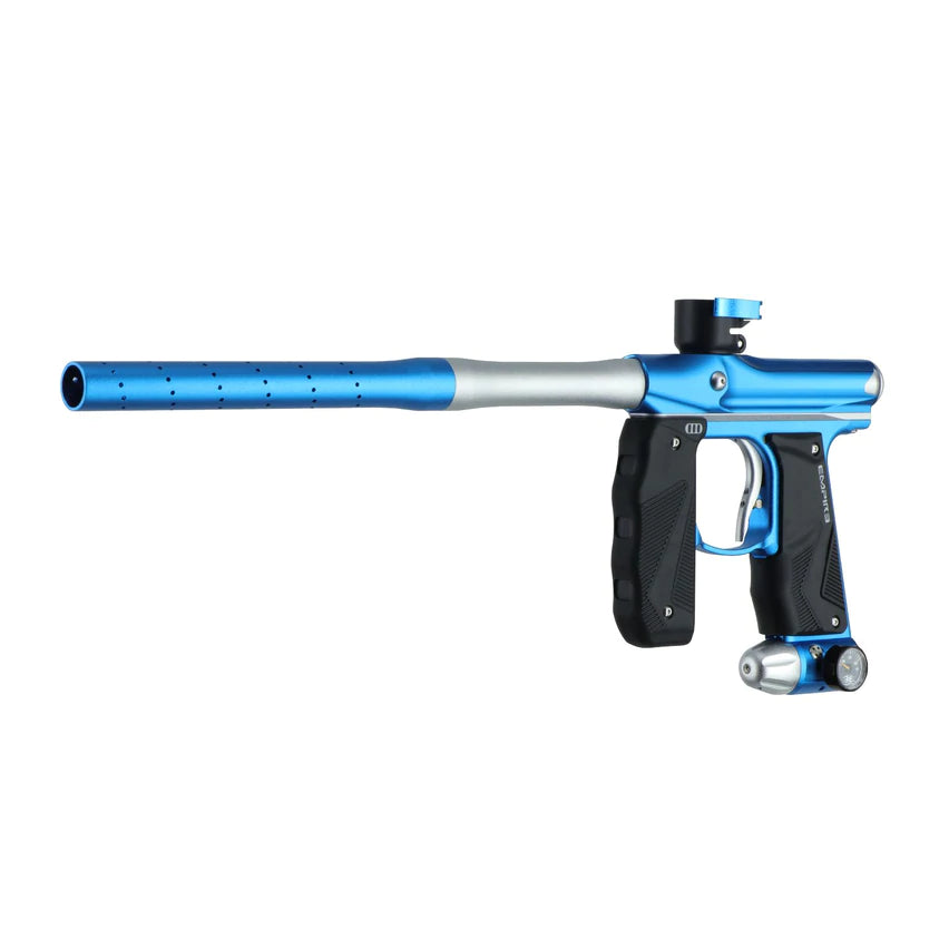 Empire Paintball Mini GS Marker w/ 2 Piece Barrel - Dust Blue/Dust Silver