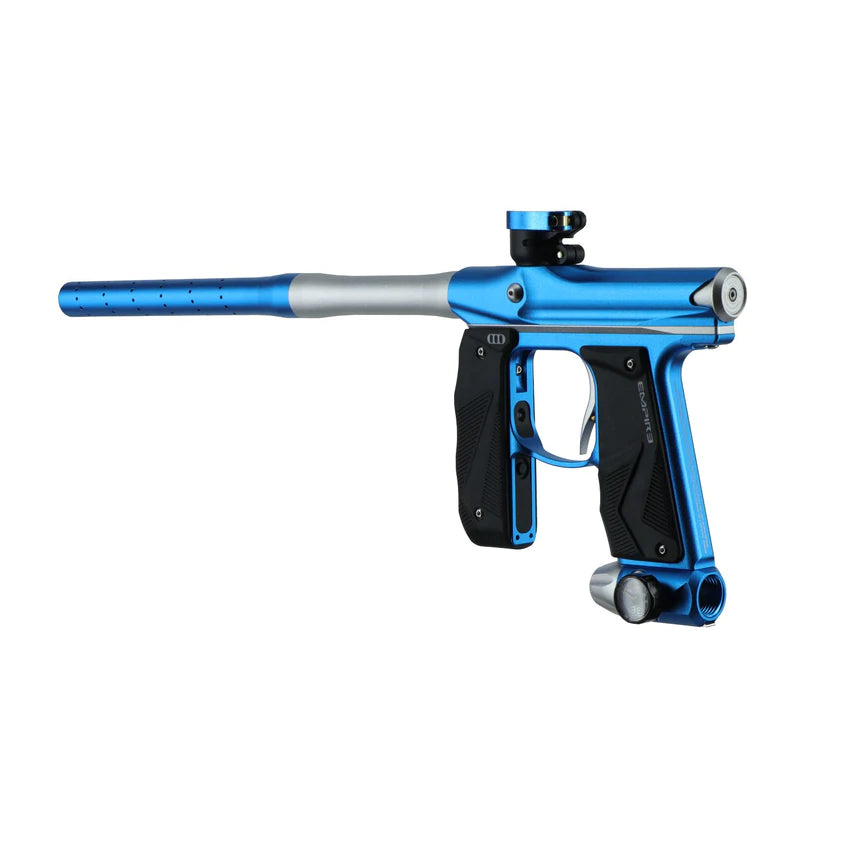 Empire Paintball Mini GS Marker w/ 2 Piece Barrel - Dust Blue/Dust Silver