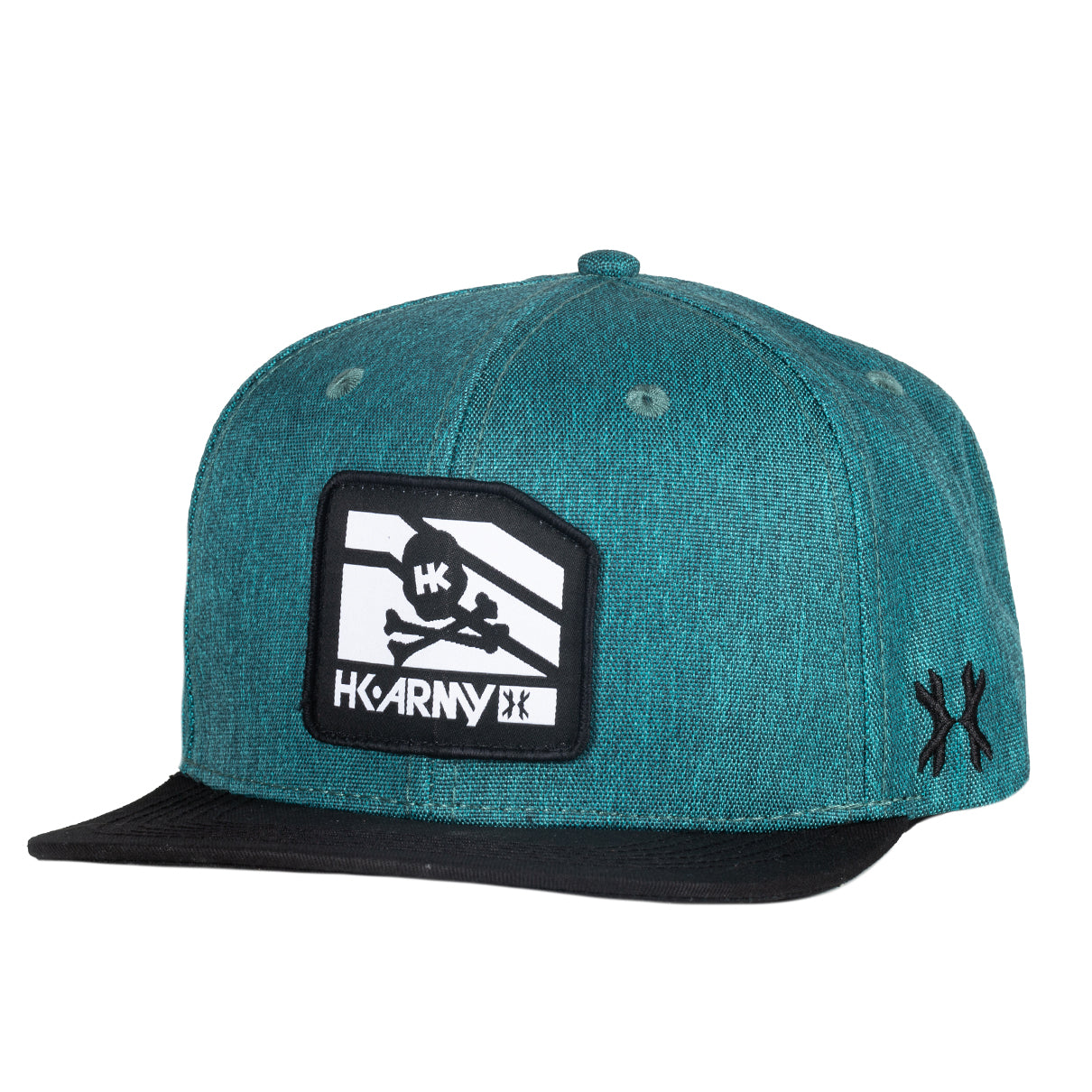 HK Army Clip Snapback Hat - Black/Teal