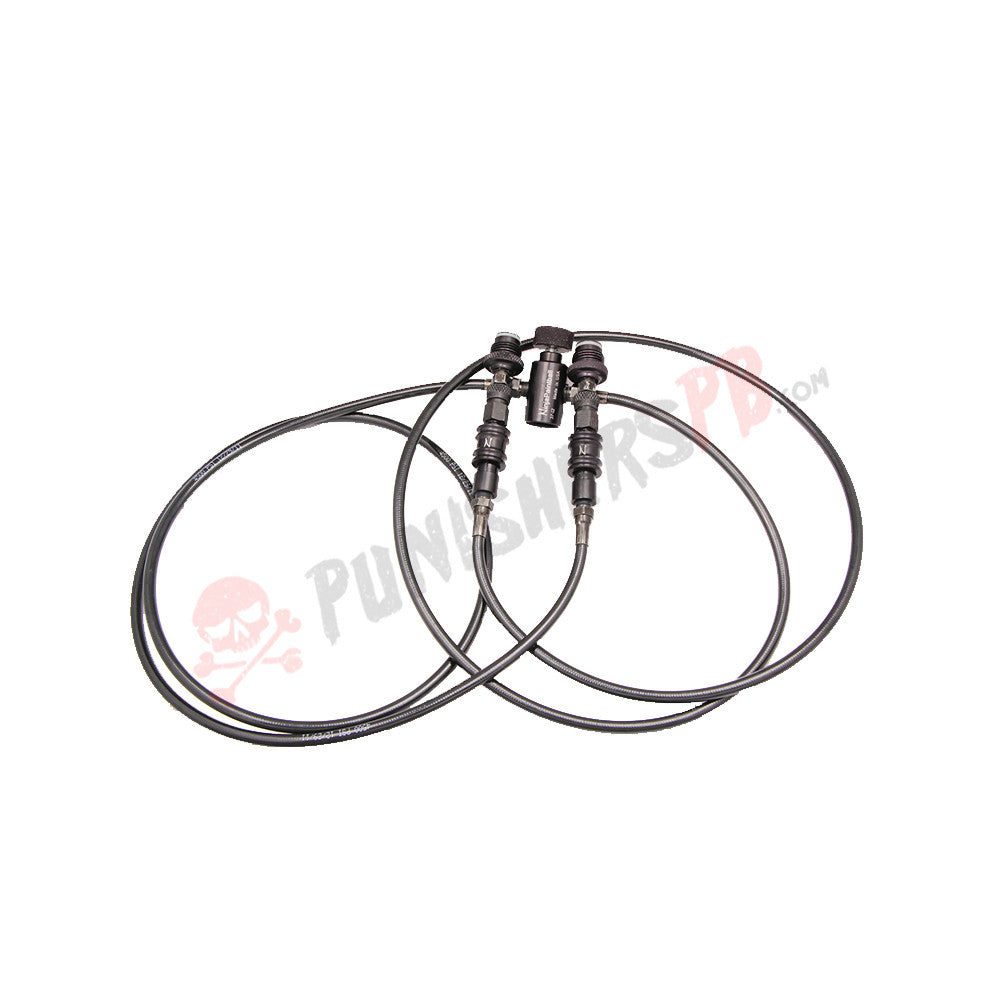 Ninja Microbore Dual Tank Remote Line w/ Slide Check (2 lines 1 tank)