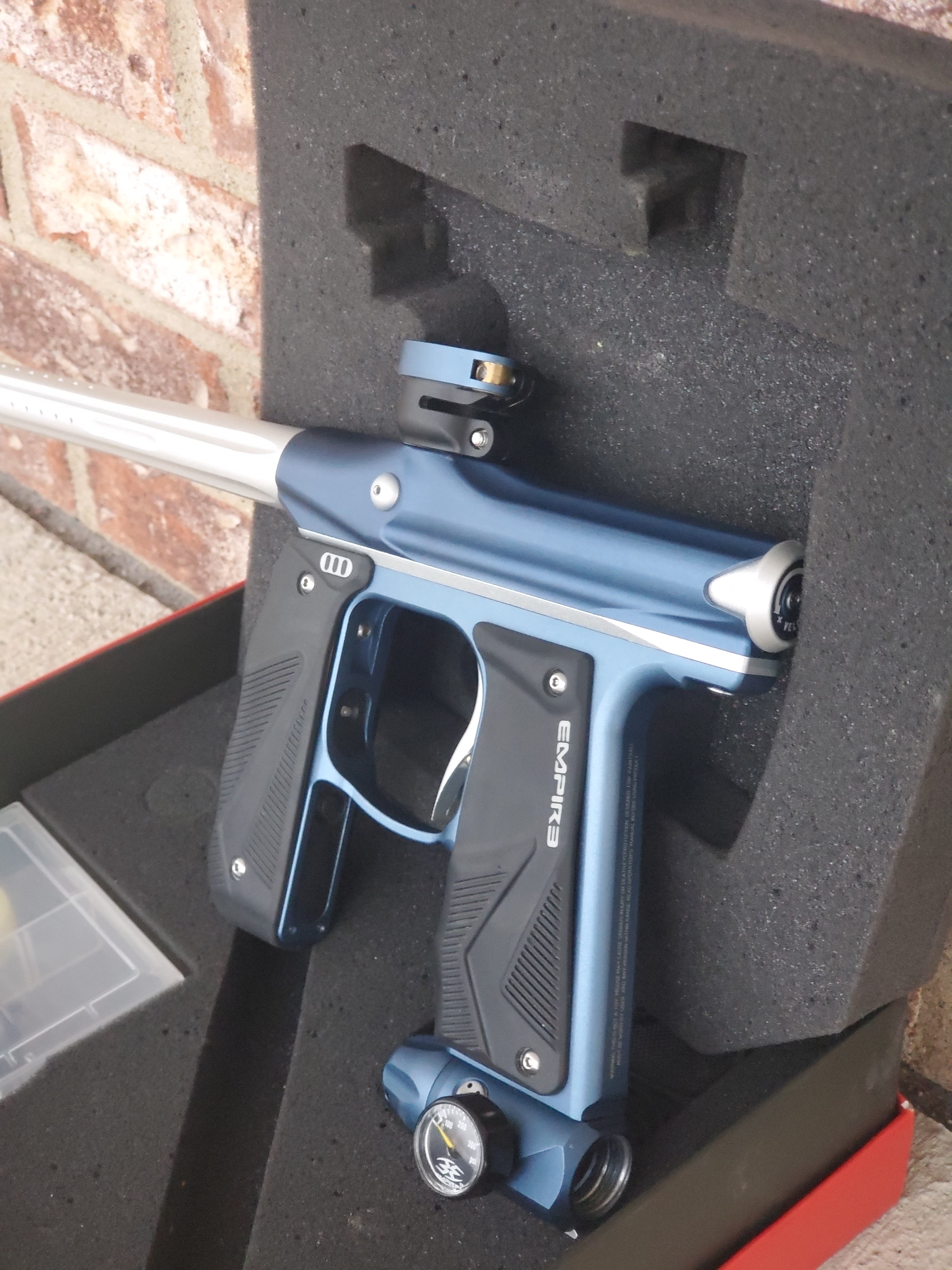 Used Empire Mini GS Paintball Gun - Navy / Silver