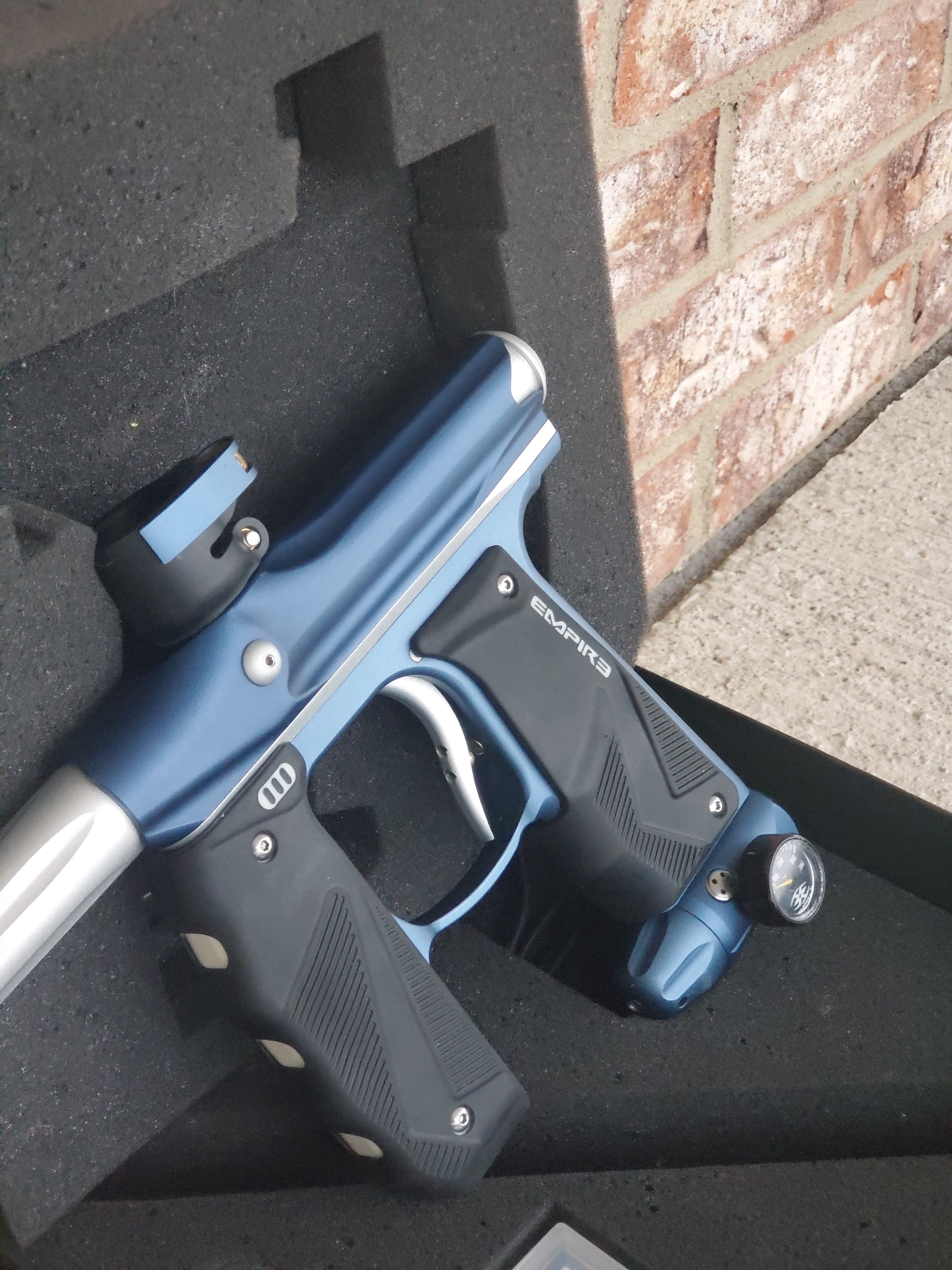 Used Empire Mini GS Paintball Gun - Navy / Silver