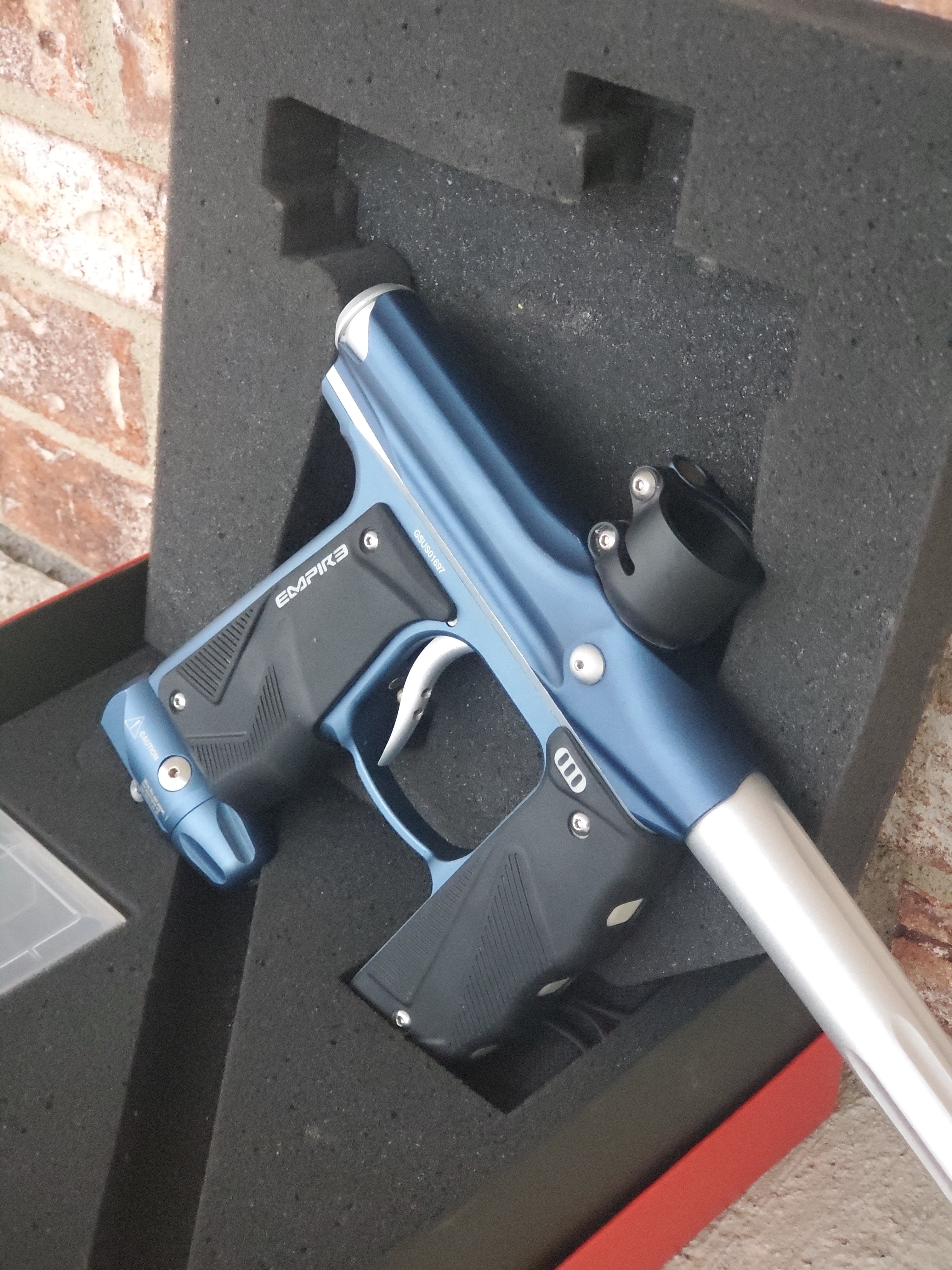 Used Empire Mini GS Paintball Gun - Navy / Silver