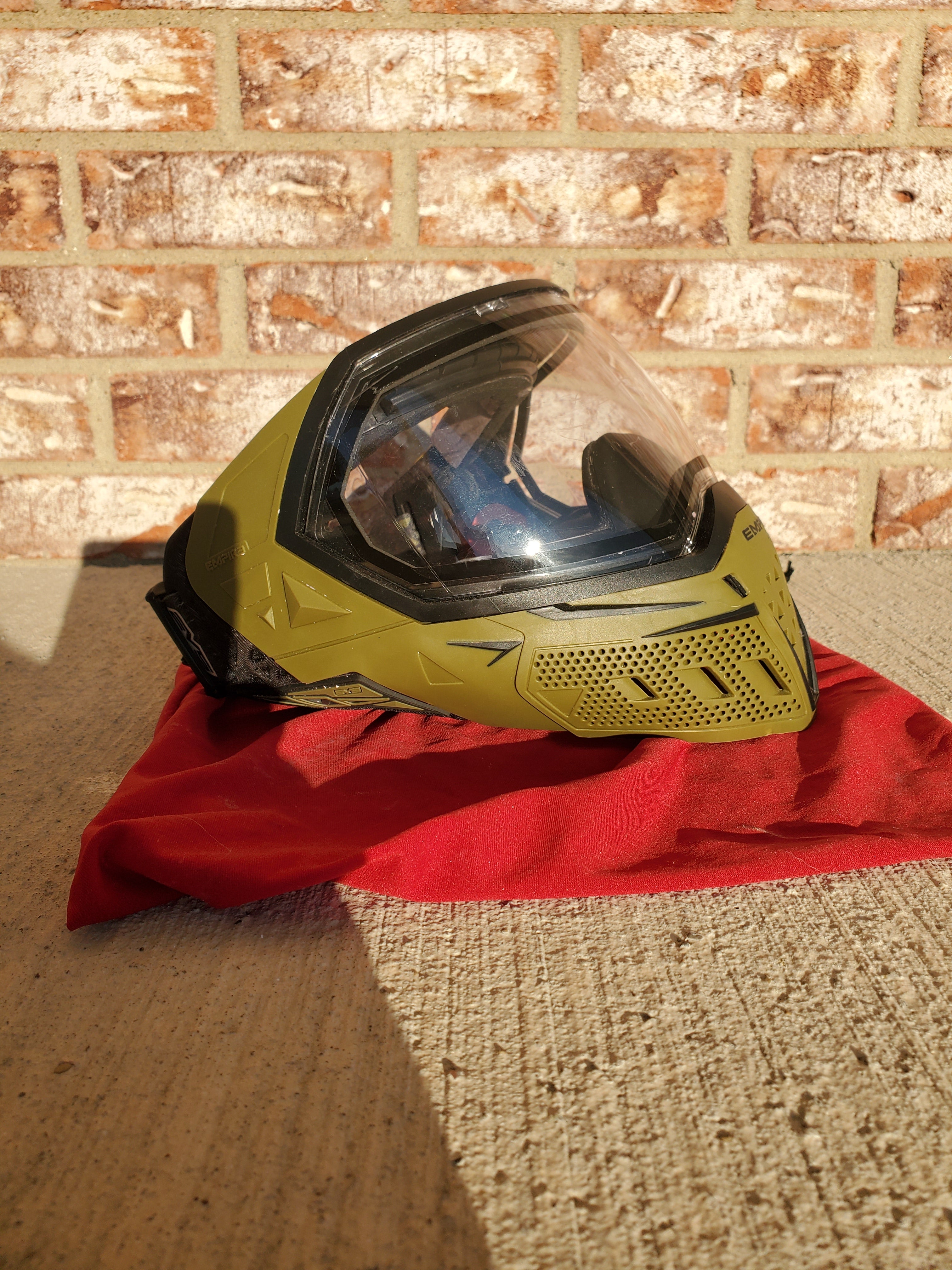 Used Empire EVS Paintball Mask - Olive