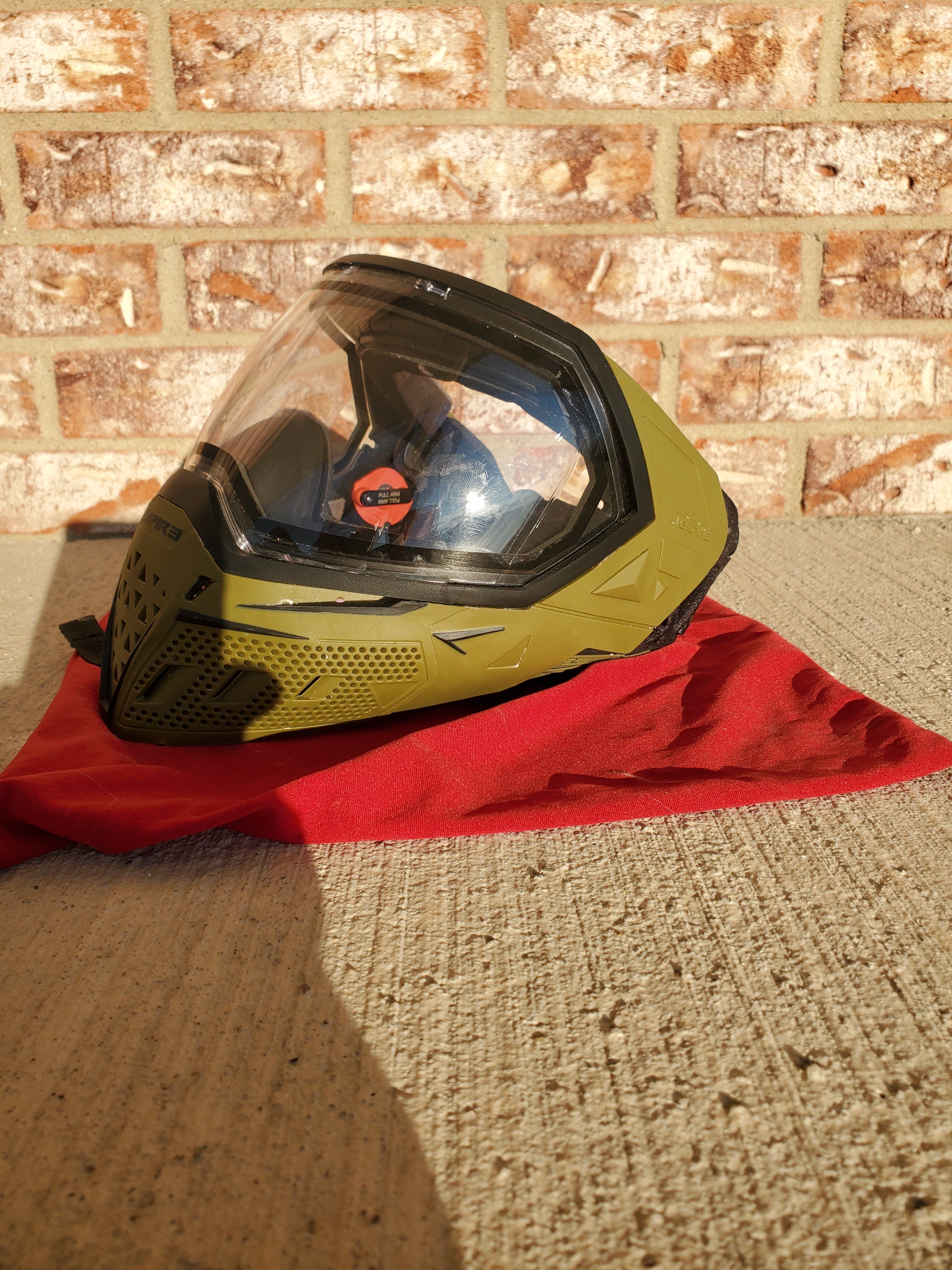 Used Empire EVS Paintball Mask - Olive