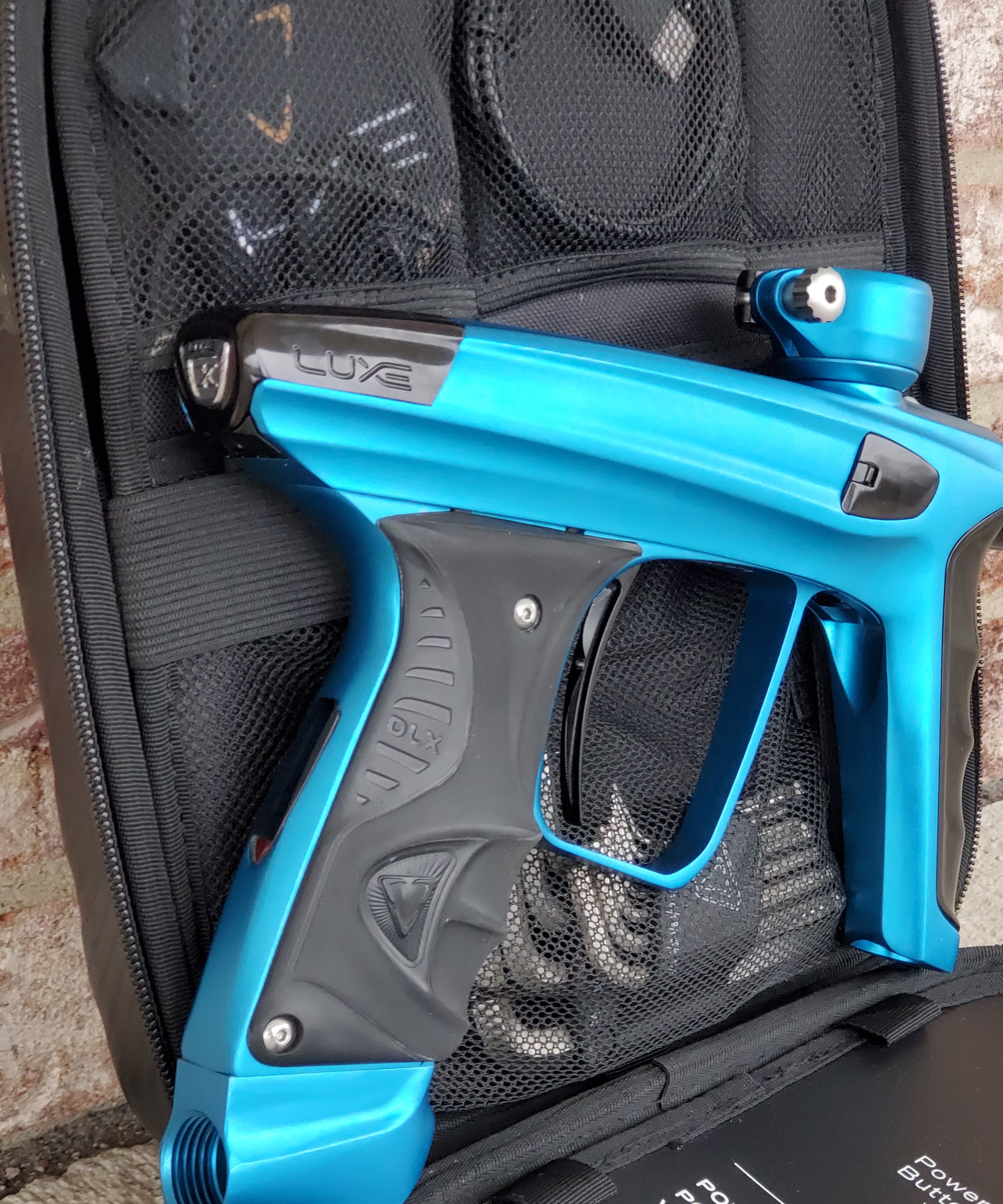 Used DLX Luxe X Paintball Gun - Teal / Black