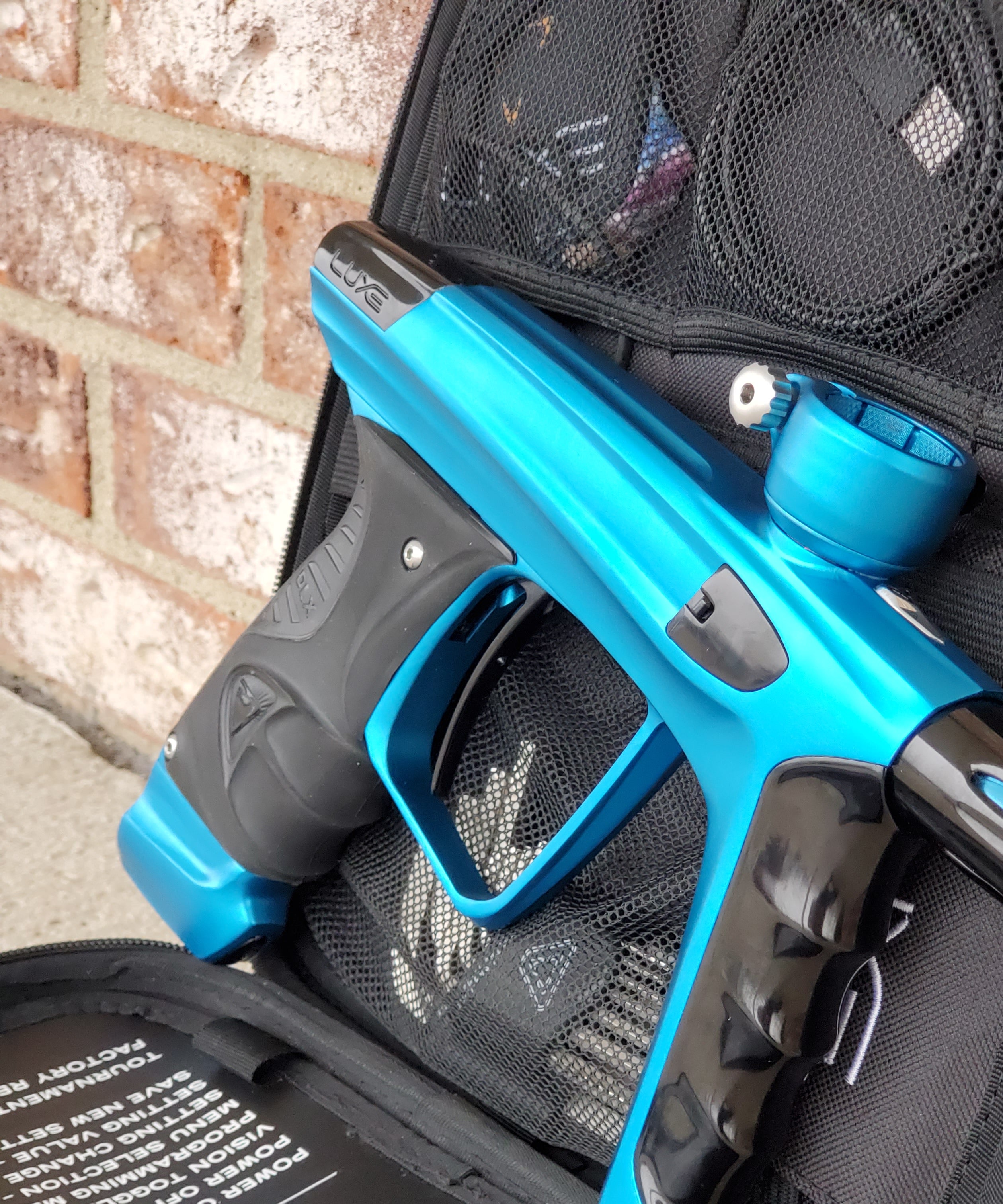 Used DLX Luxe X Paintball Gun - Teal / Black