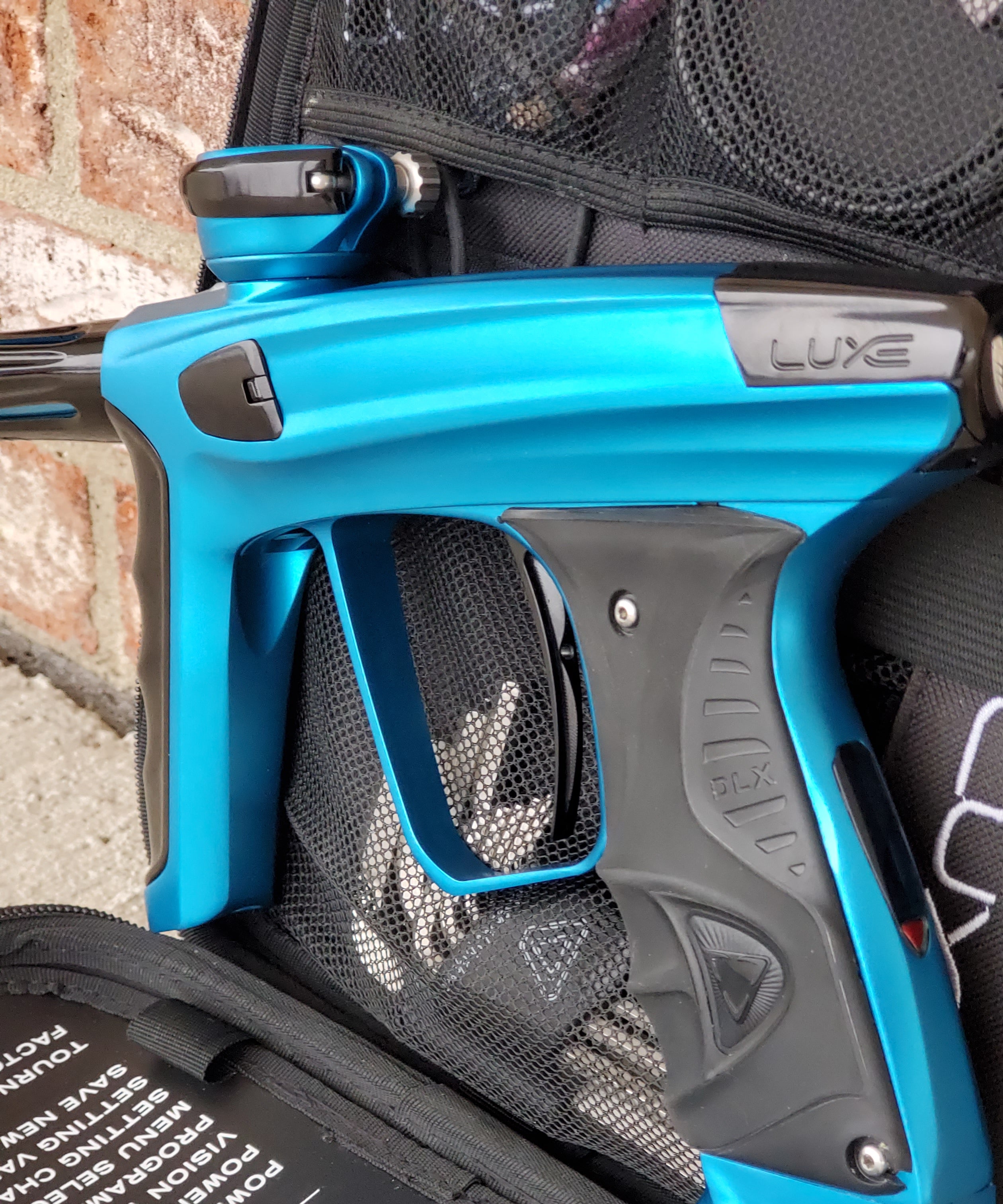 Used DLX Luxe X Paintball Gun - Teal / Black