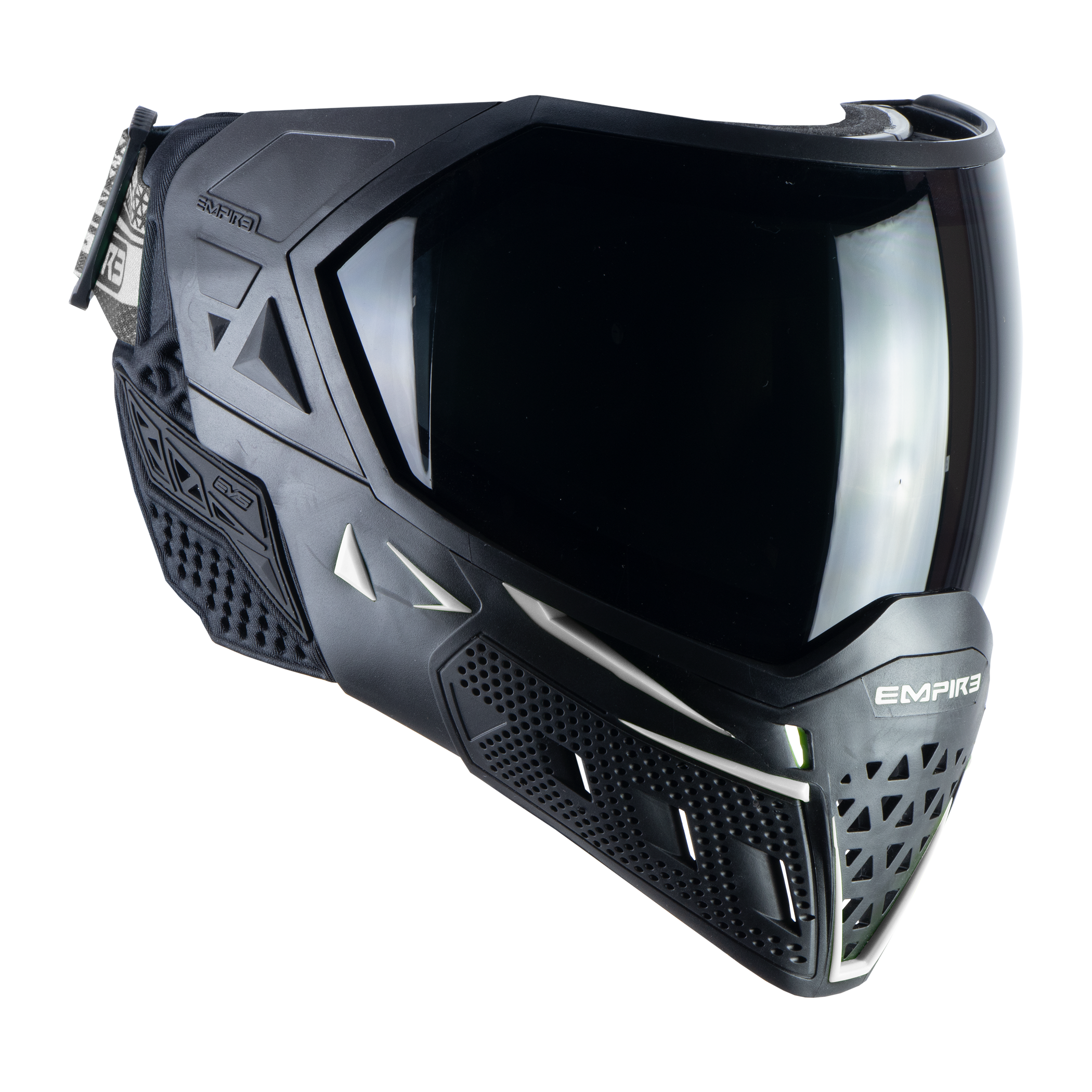 Empire EVS Paintball Mask - Black/White (Thermal Smoke & Clear Lens)