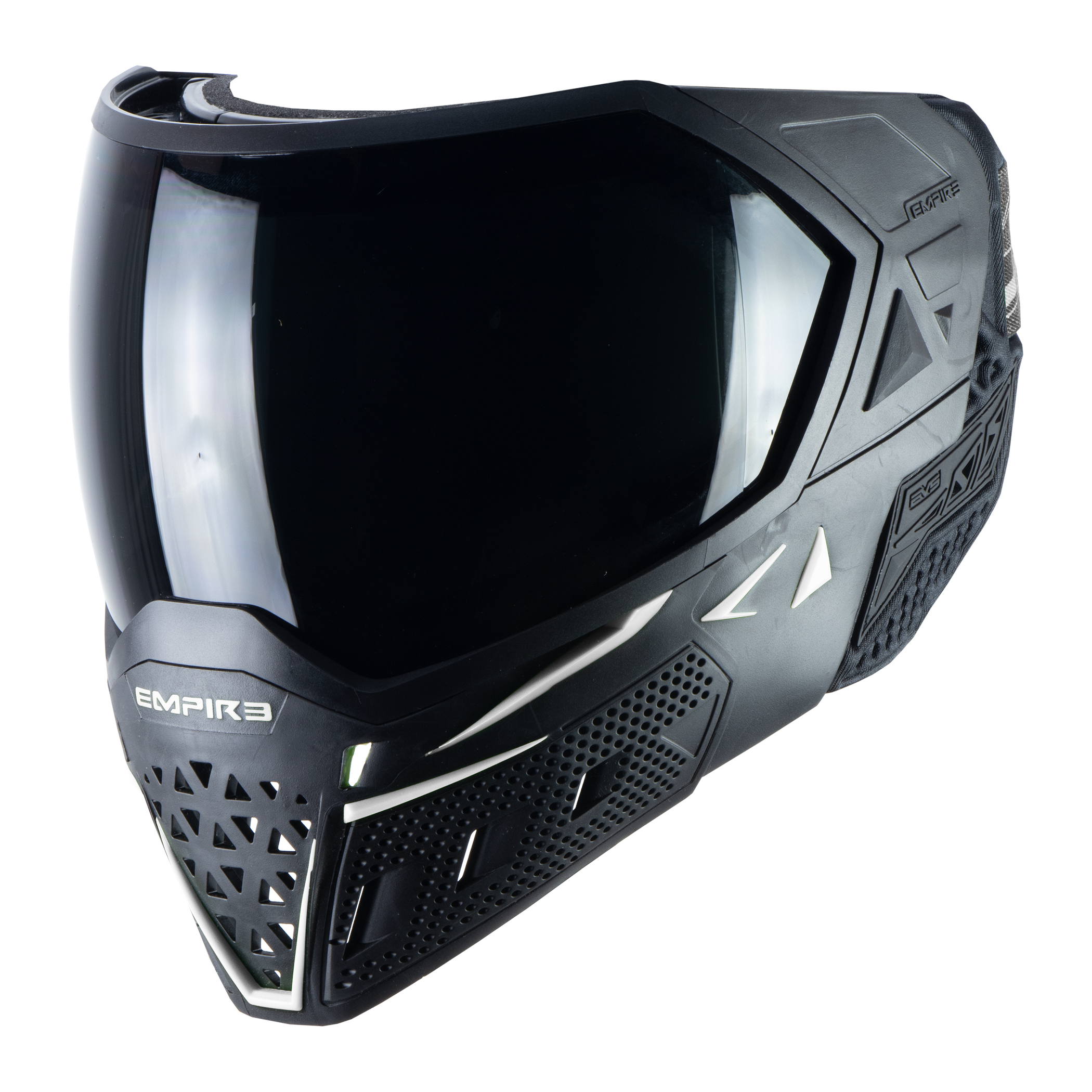 Empire EVS Paintball Mask - Black/White (Thermal Smoke & Clear Lens)