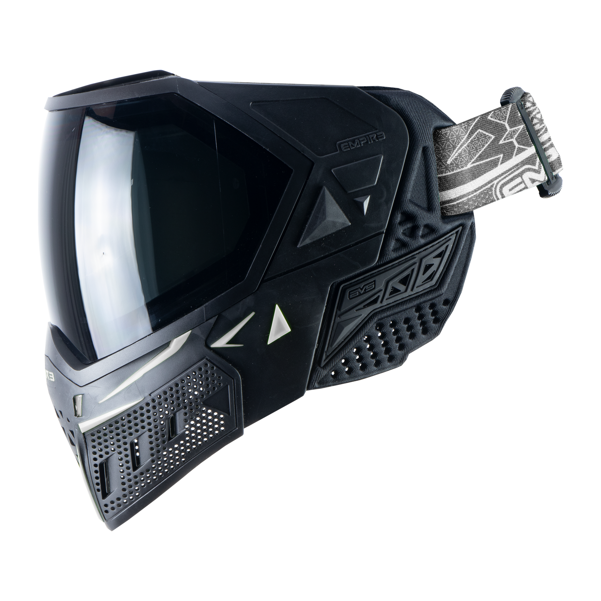 Empire EVS Paintball Mask - Black/White (Thermal Smoke & Clear Lens)