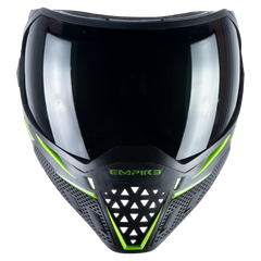 Empire EVS Paintball Mask - Black/Green (Thermal Smoke & Clear Lens)