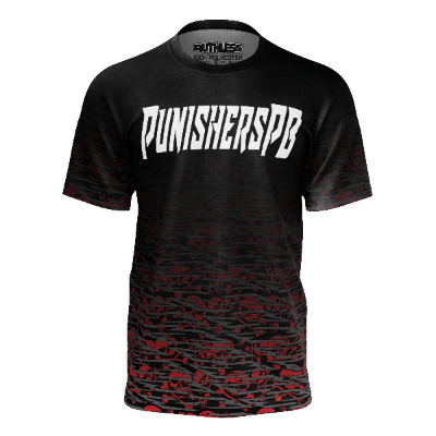 Punisherspb.com "Snakestripe Fade" Custom Tech Tee Dri Fit - Small