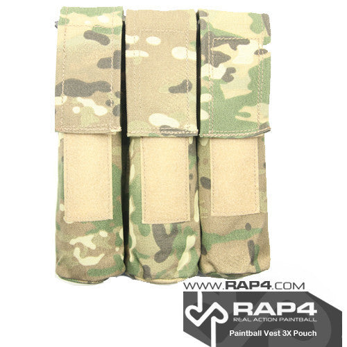 Triple Pod Pouch for Strikeforce/Tactical Ten Vest Eight Color Desert