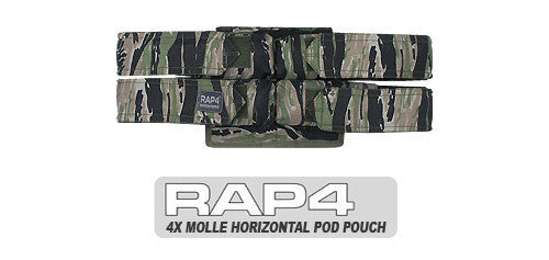 Quad Horizontal Pod Pouch (2 and 2) Tiger Stripe