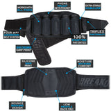 Virtue Breakout V2 Strapless Paintball Pod Pack - All Black 5+8