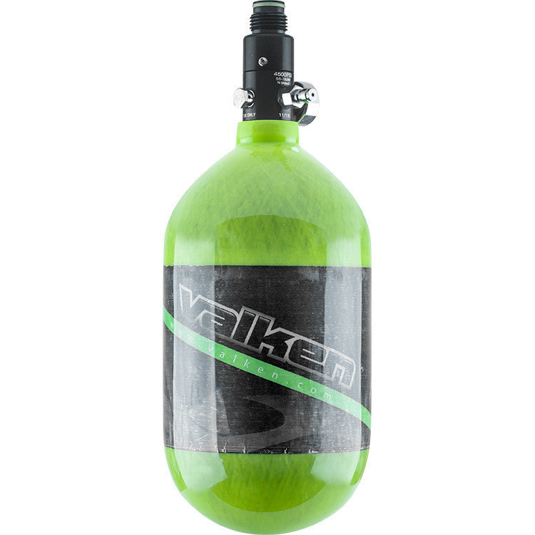 Tank - Valken Air 68/4500 Carbon Fiber - Green Stripe