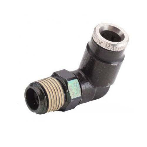 90 Degree Push-on Line Adapter (Black)