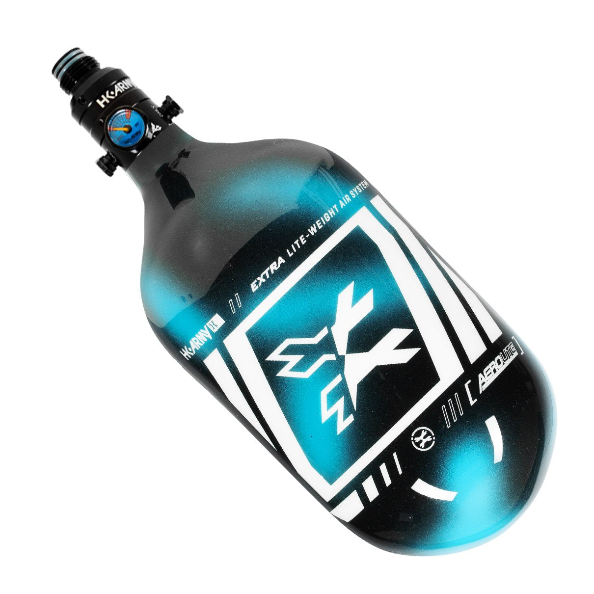 HK Army Aerolite "EXTRA LITE" Slash Tank w/ V2 Pro Reg - 68ci / 4500psi - Stripe Arctic