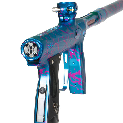 HK Army Shocker AMP Paintball Gun - Artic Splash (Teal/Pink)