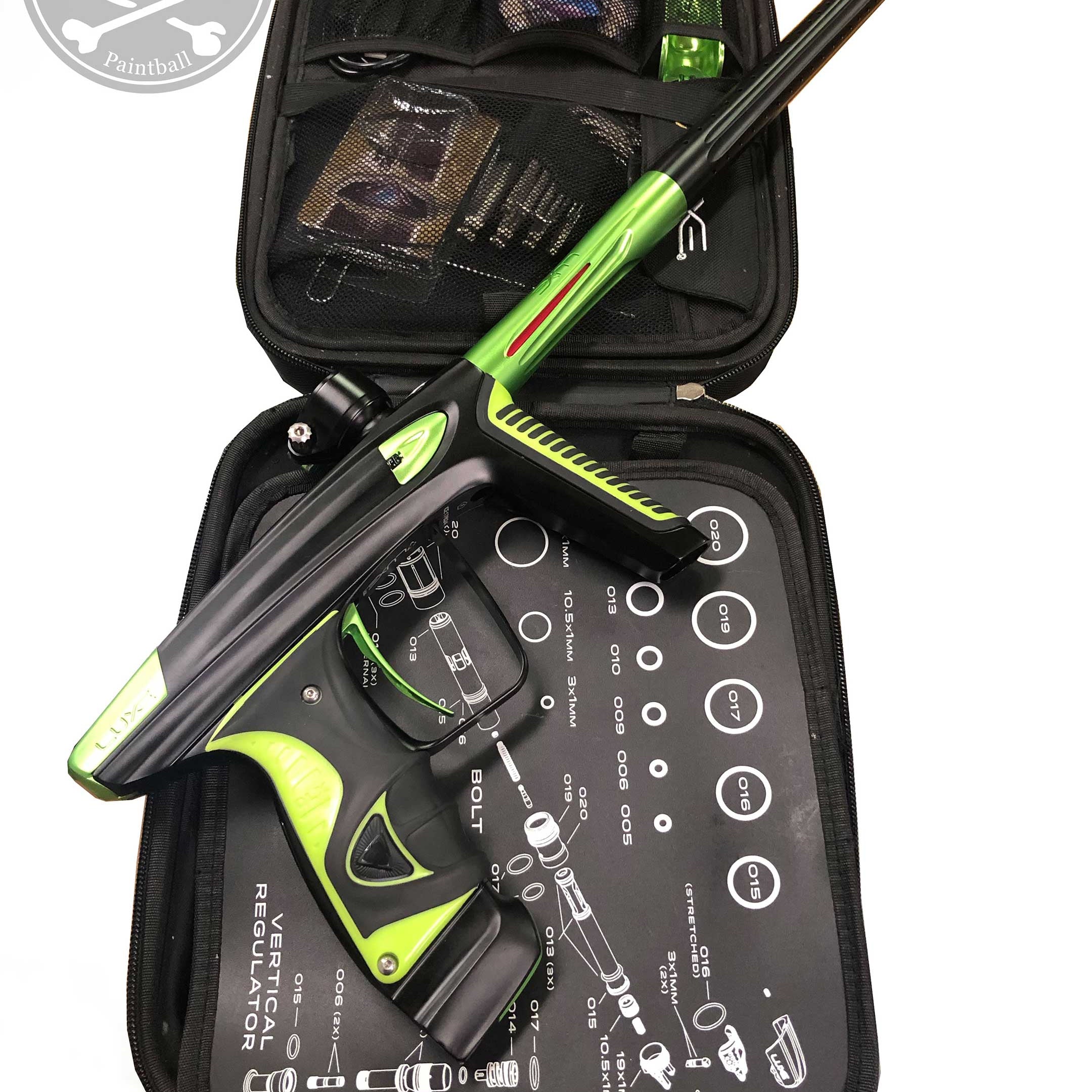 Used DLX Luxe Ice - Dust Black/Gloss Lime