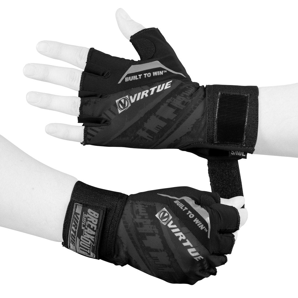 Virtue Mesh Breakout Gloves - Half Finger - Graphic Black