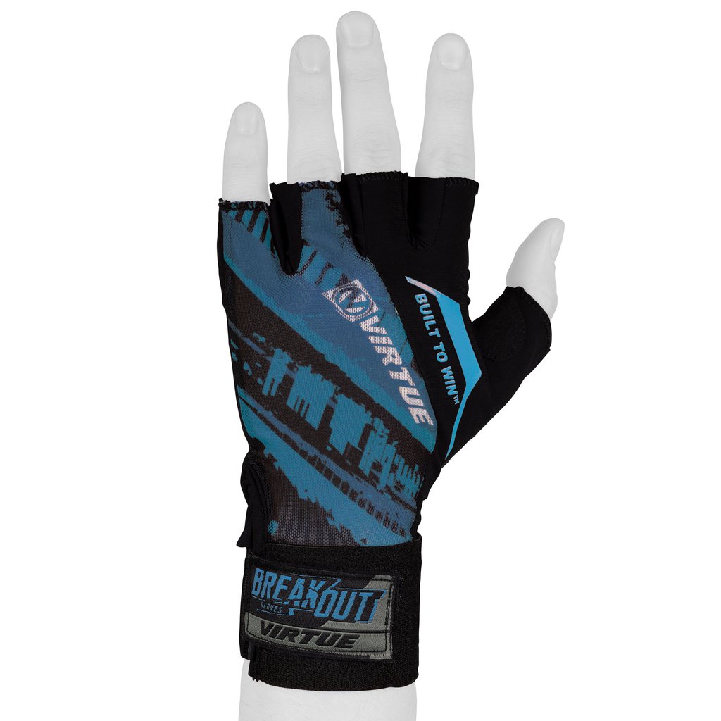 Virtue Mesh Breakout Gloves - Half Finger - Graphic Blue