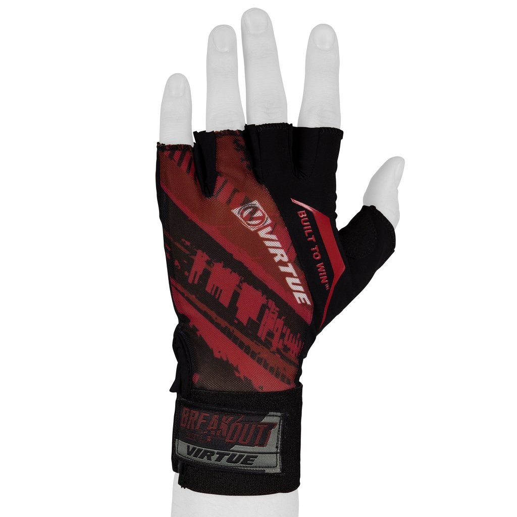 Virtue Mesh Breakout Gloves - Half Finger - Graphic Red