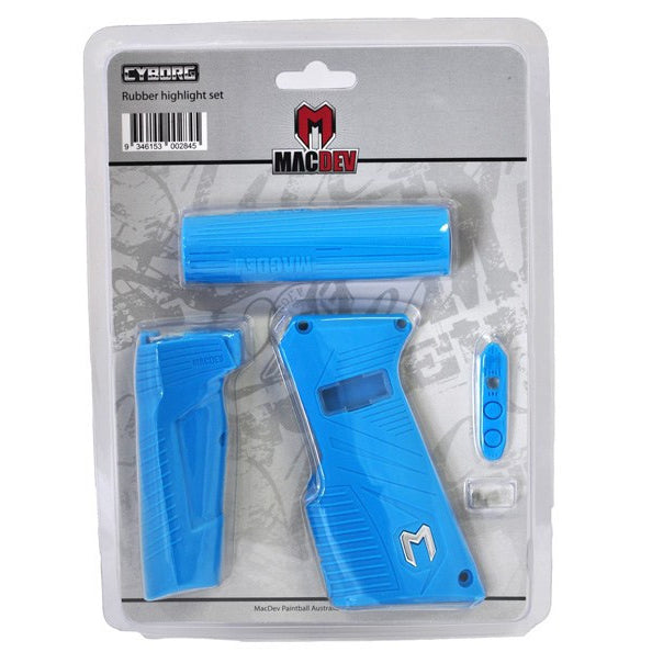 MacDev Cyborg 6 Rubber Grip Set - Aqua