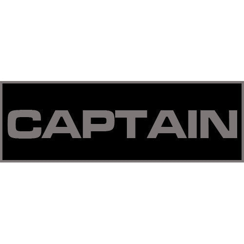 Captain Patch Large (Black)