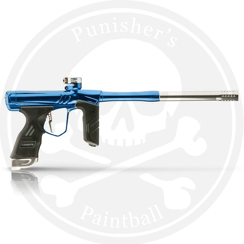Dye DSR+ Paintball Gun - Polished Blue / Polished Silver
